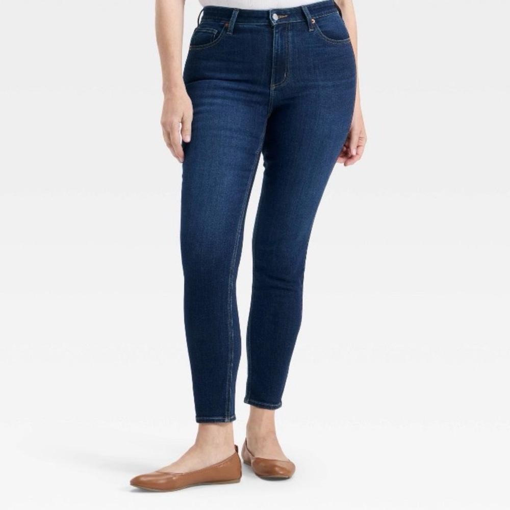 Universal Thread High Rise Dark Blue Skinny Jeans